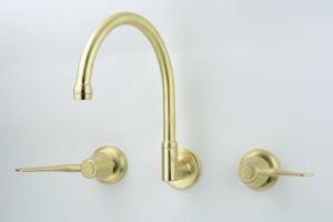 Photo: CL3614 with 115mm Levers in Lea Wheeled Brass (LW) Finish with Engraved Button Upgrade (EBU)