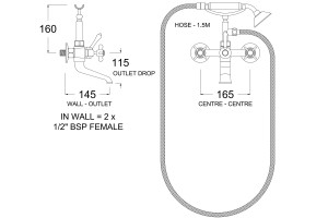 HE9481 Line Drawing