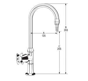 LB12 Line Drawing - Celestial Handle Pictured