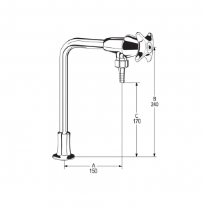 LB3 Line Drawing - Celestial Handle Pictured