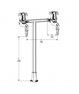 LB6 Line Drawing - Celestial Handles Pictured