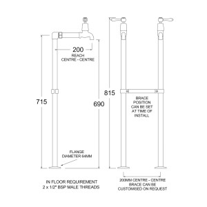 RL9660 Line Drawing