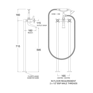 RU9496 Line Drawing