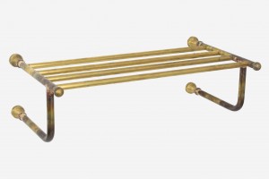 Photo: SV7075 in Raw Brass (RB) finish - colours will vary for this item in this finish, the rack can also be installed this way up if desired.