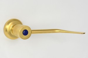 Photo: TF2543 in Dull Antique Brass (DAB) finish - Cold Indicator and 180mm Lever shown