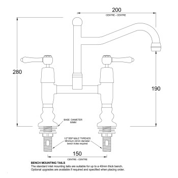 BA1362 Line Drawing