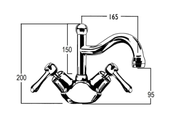 BA1523 Line Drawing