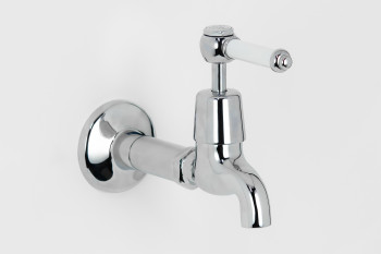 Photo: RL0705 in Chrome Plate (CP) finish with Engraved Button Upgrade (EBU) and White Lever Insert Upgrade (LCNS)