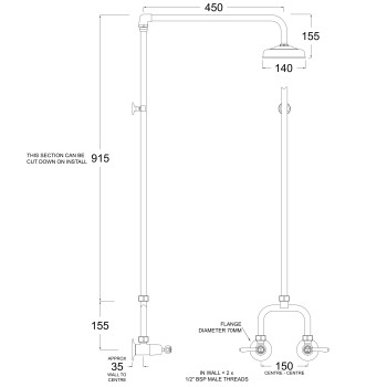RL9599 Line Drawing