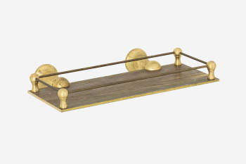 Photo: RU7036 in Raw Brass (RB) finish - Please note that colours of this item will vary widely per piece due to the nature of the raw material.