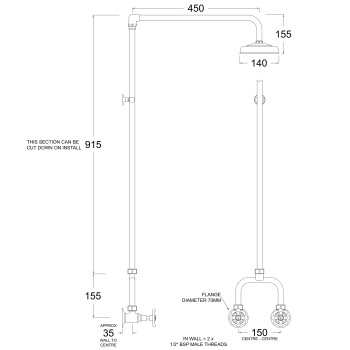SP9599 Line Drawing