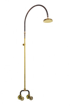 Photo: SP9599 in Raw Brass (RB) finish with Arch Shower Arm Upgrade (-ARCH)