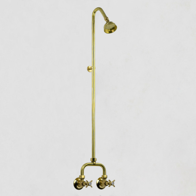 CB | Heritage Alcove Shower Set with Gooseneck Riser - Exposed Shower ...