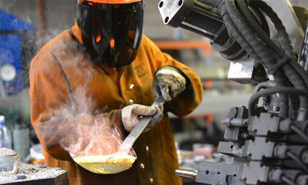 Brass Casting at Consolidated Brass