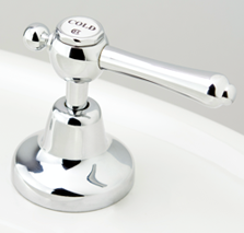 Custom Roulette Lever Basin Top Assembly in Chrome Plate Finish with Dress Ball