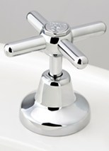 Roulette Capstan Basin Top Assembly in Chrome Plate Finish with Engraved Button Upgrade