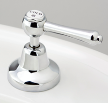 Roulette Lever Basin Top Assembly in Chrome Plate Finish