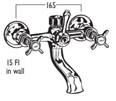 9458 Cast Bath/Shower diverters