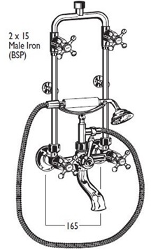 2196 Combined Bath/Shower sets