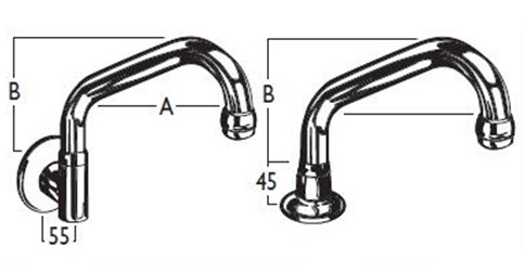 Upswept Outlet Examples