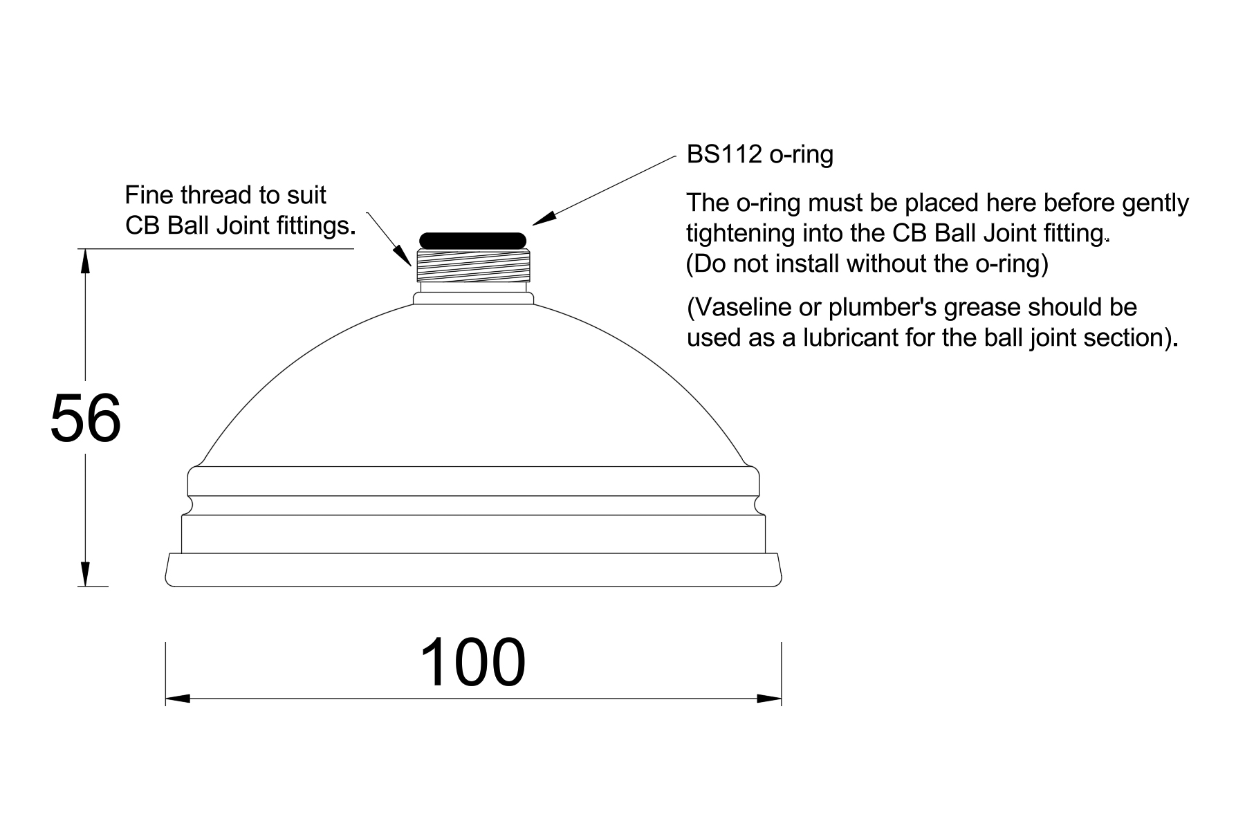 Shower Rose Installation Instructions