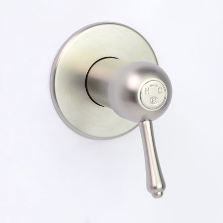 Roulette Lever Wall Mixer in Brushed Nickel