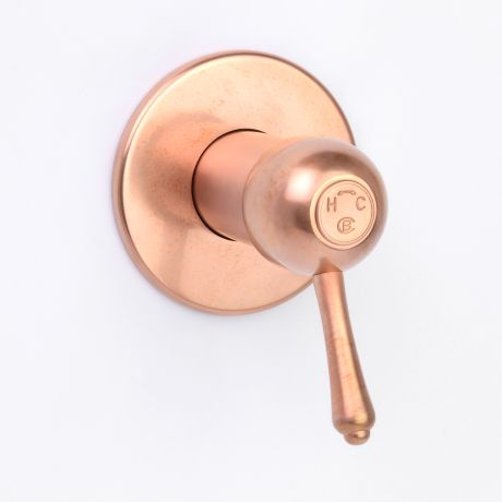 Roulette Lever Wall Mixer in Dull Copper finish