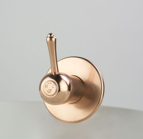 Roulette Lever Wall Mixer in Dull Copper finish