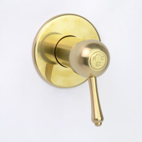 Roulette Lever Wall Mixer in Polish to Plate